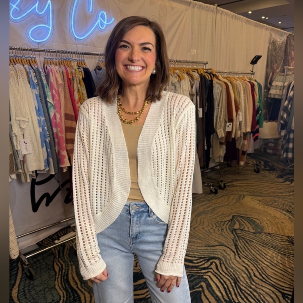 Cozy Co Open-Knit Cardigan